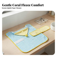 Dog Absorbent Robe Thickened Dog Absorbent Coat Color Block Design Pet Bathrobe for Young Dogs, Kittens, After Bath, Rainy Days, Beach Trips