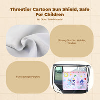 Car Window Sun Shade, Privacy Screen, Foldable, Universal