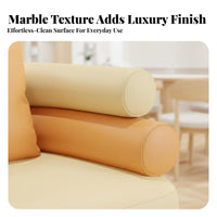 Loveseat and Table Combination Modern Design Sofa and Chair Set Comfortable Padding Ing Easy to Clean Surface for Dessert Shop