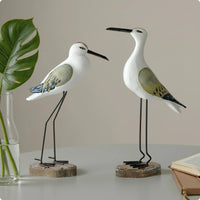 Wooden Sea Creature Sculpture Handmade Table Ornament Mediterranean Design