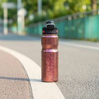 Bottle with Double-Drink Lid Portable Athletic Bottle for Cyclists, Biking
