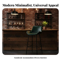 Upholstered High Stool with Backrest Utilitarian Bar Stool Chair Modern Design Easy to Clean for Interior Designers, Eatery