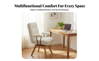 Modern Rotate Chair Comfortable Upholstered Rotate Armchair Versatile Space-Saving for Home Users, Study Room