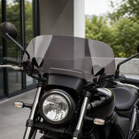 Motorcycle Front Windshield Easy to Install Motorcycle Windshield with Mounting Bracket Abrasion Resistant Windscreen for Daily Commuting