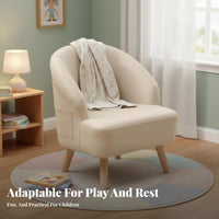 Upholstered child's Armchair Sturdy Construction Toddler Seat Ergonomic Design