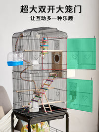 Chong Er Xin Jia Vertical Wire Bird Cage for Parrots, Large Luxury Breeding Cage