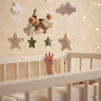 Felt Crib Mobile Developmental Cloud Crib Mobile Gender Neutral for Newborns