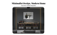 Multi-Tier Equipment Stand Large Capacity Open Shelf High-Fidelity Cabinet Stable Frame 4-Shelf Audio Rack for Home Theater Enthusiasts
