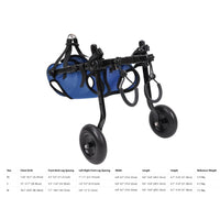 Dog Wheelchair Adjustable Dog Rehab Wheelchair Lightweight for Rehabilitation