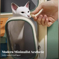Convertible Pet Trolley Large Capacity Cat Backpack Multi-Functional Design