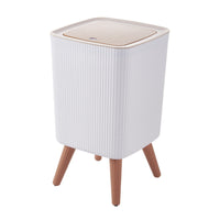 Trash Bin with Legs Small Garbage Can with Lid Sleek for Office