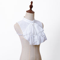 Vintage Court Ruffled Collar Chiffon Shirt Fake Collar - Gothic Cosplay Accessory