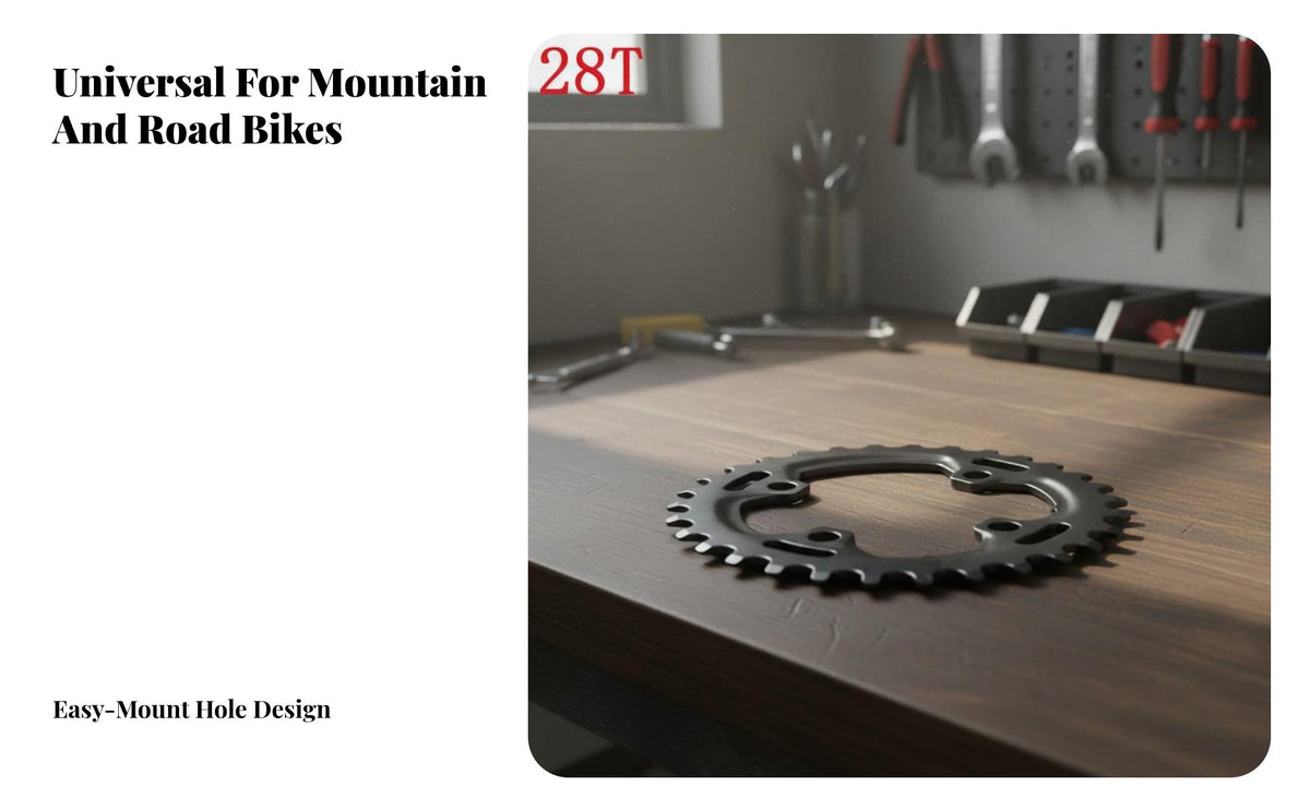 64BCD Chainring Strong Compatibility Steel Bike Chainwheel Lightweight Mountain Bike Chainring for Cyclists, Biking, Trail Riding, Downhill Biking