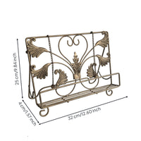 Book Stand with Weights Vintage Iron Book Stand Metal for Kitchen