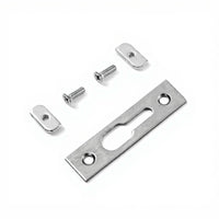 Sliding Door Lock Latch, Adjustable Hook Lock, Zinc Alloy Retainer, Pane Patio Door Hardware Replacement