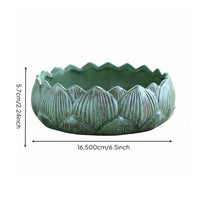 Lotus Flower Pot Large Diameter Planter With Drainage Hole Gardening Supply for Balcony