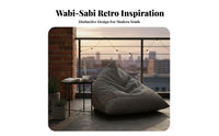 Abstract Face Lounge Seat Wabi-Sabi Aesthetic Single Sofa Minimalist aesthetic Lowheight for Renters, Small Spaces