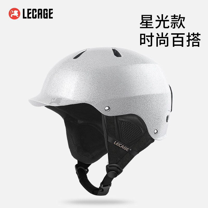 乐凯奇专业滑雪头盔单板滑雪装备护具男女星光款防摔防撞双板雪盔