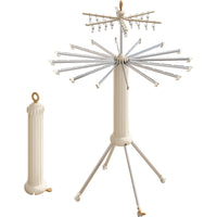 Octopus-Style Foldable Floor Drying Rack, Rotating, Multi-Function
