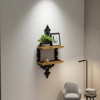 Dollhouse Hanging Basket Realistic Appearance Miniature Wall Shelf for Dioramas