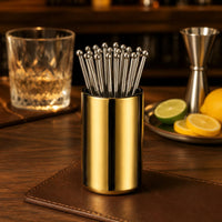 15 Pieces Stainless Steel Beverage Pick Easy to Clean for Party
