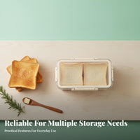 Food Grade Material Bread Storage Box Space-Saving Design Refrigerator Bread Container Safe for Pantry, Kitchen Counter