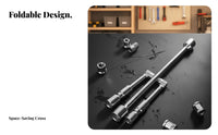 Folding Cross Wrench Space Saving Folding Lug Wrench Easy Storage for Mechanics