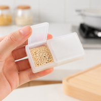 Small Spice Jars, Translucent White Spice Containers with Shaker Lid, Two-Compartment Moisture Resistant for Home Outdoor Use