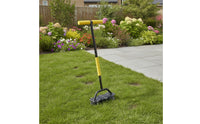 Lawn Aerator with T-Handle Ergonomic Manual Soil Aerator Handheld for Gardeners, Homeowners, Yard Work