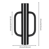 Heavy-Duty Fence Post Driver Smooth Rounded Yard Tool Welded Handles Metal Fence Post Driver