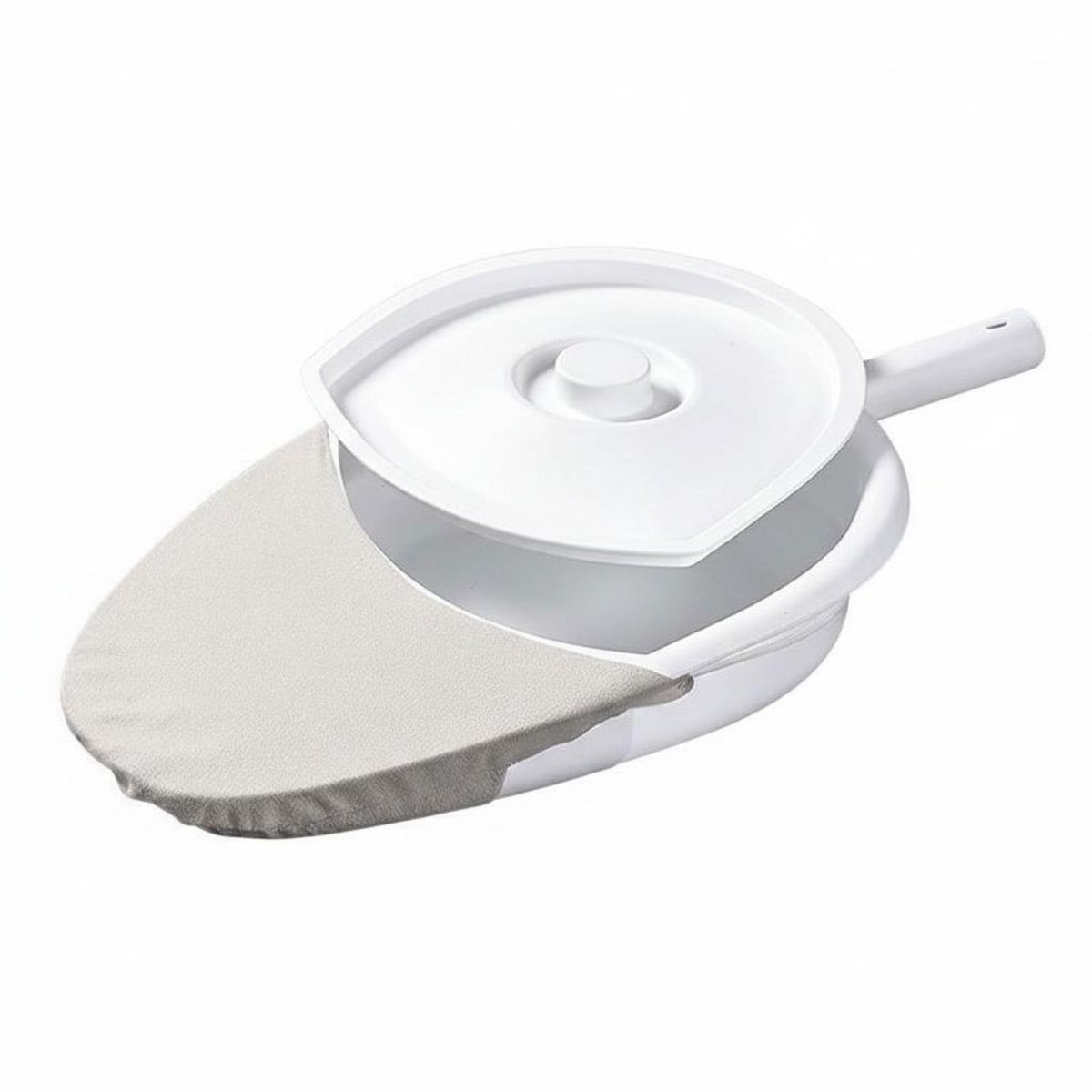 Unisex Design Bedpan with Lid Easy to Clean Personal Care Aid Spill-Resistant Toileting Container Ergonomic Shape for Bedridden Patients, Elderly, Caregivers, in-Bed, Nursing Home, Hospital