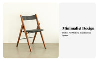 Foldable Wooden Chair Sturdy Frame Upholstered Wooden Folding Chair for Parties