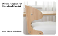 Armless Rolling Desk Chair Padded Seat rotating Stool Easy to Clean for Study Room