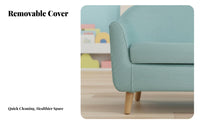 Child-Sized Armchair Easy to Clean Miniature Upholstered Armchair for Toddlers