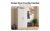 Multi-Functional Entryway Shoe Cabinet Space Saving Design Large Capacity Shoe Rack Cabinet Adjustable Shelves Household Furniture Easy to Clean for Apartment Dwellers, Homeowners, Hallway, Balcony, Mudroom, Living Room