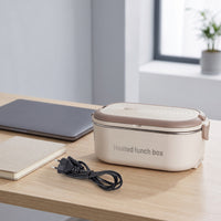 Electric Electric Heated Lunch Box Compact Electric Lunch Box with Stainless Steel Container Portable Food Warmer for Commuters