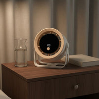 Rechargeable Desk Fan Powerful Airflow Air Circulator 100 Speed Levels