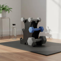 Dumbbell Tree Stand Space-Saving V-Shaped Dumbbell Rack Easy Assembly Vertical Weight Organizer for Office