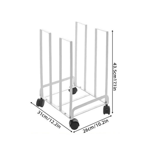 Metal Carton Organizer Trolley With Wheels Rolling Cart Heavy Duty for Warehouse
