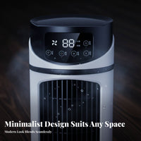 Desktop Misting Fan Multifunctional Quadruple-Function USB Water Cooling Fan Quiet USB Desk Air Chiller for Students, Office Workers, Dorm Room
