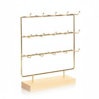 Sturdy Metal Frame Earring Display Rack Large Capacity Earring Card Holder Minimalist Design Household Storage for Women, Craft Fair
