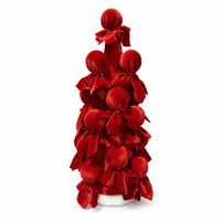 Velvet Christmas Tree Festive Textile Christmas Tree Indoor Holiday Centerpiece for Mantel