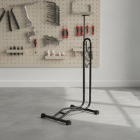 Space-Saving Upright Bike Floor Stand Indoor Floor Bike Stand Stable Freestanding Bike Rack Heavy-Duty for Home Storage