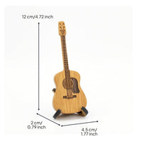 Guitar Plectrum Holder with Stand Engraved Guitar Pick Holder with Stand Compact Case for Instrumentalists, Desk