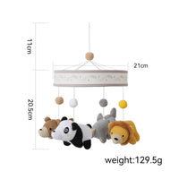 Nursery Mobile with Crocheted Animals Calming Hanging Crib Mobile Lightweight Cute for Babies