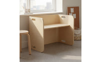 Curved Children's Desk  Multi-Use Wooden Children's Desk table Easy to Clean for Playroom