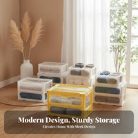 Collapsible Crate Foldable Design Folding Utility Crate Stackable for Car Owners