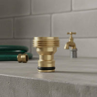 Brass Quick Connector Long-Lasting Car Wash Hose Nozzle Adapter Leak-Proof Sink Faucet Hose Adapter Universal Fit for Gardening, Laundry