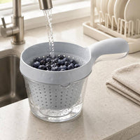 Double-Layer Draining Basket Compact Double Layer Draining Basket Simple Design