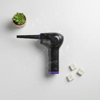 Multiple Nozzles Cordless Air Duster Multi-Nozzle Wireless Dust Cleaner Strong Wind Rechargeable Dust Blower Lightweight for Hair Cutting
